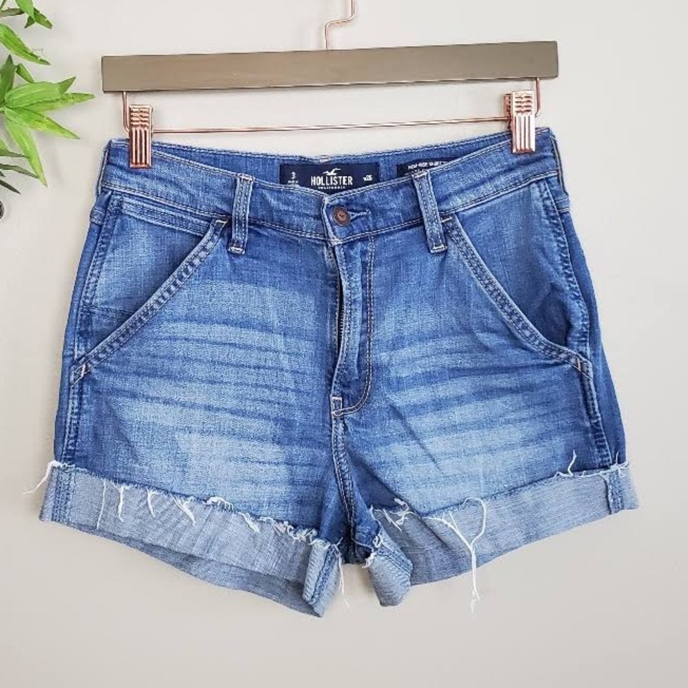 hollister high rise shorts advanced stretch
